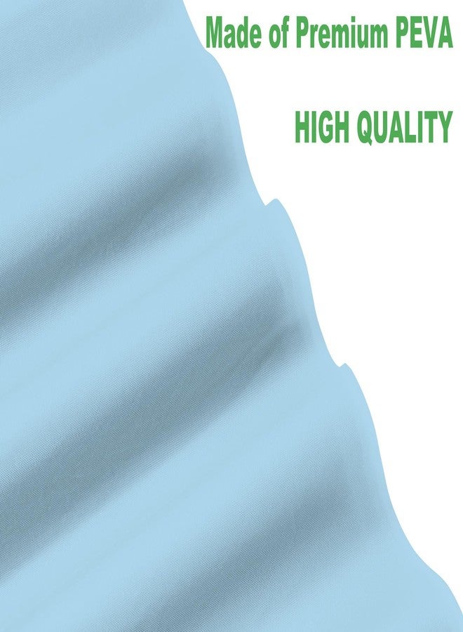 rebdng Plastic Light Sky Blue Tablecloths 3 Pack Disposable Table Covers 54" x 108" Powder lt Blue Table Cloths for Gender Reveal Parties Baby Shower Engagement Wedding, Fits 6 to 8 Foot Rectangle Tables - Image 2