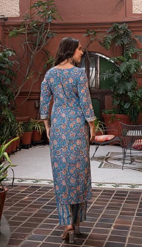 Kalaanj Kurta Set For Women || Women Kurta Set || 2pic Kurta For Women (Kurta 86-90) (Multicolor, M) - Image 4