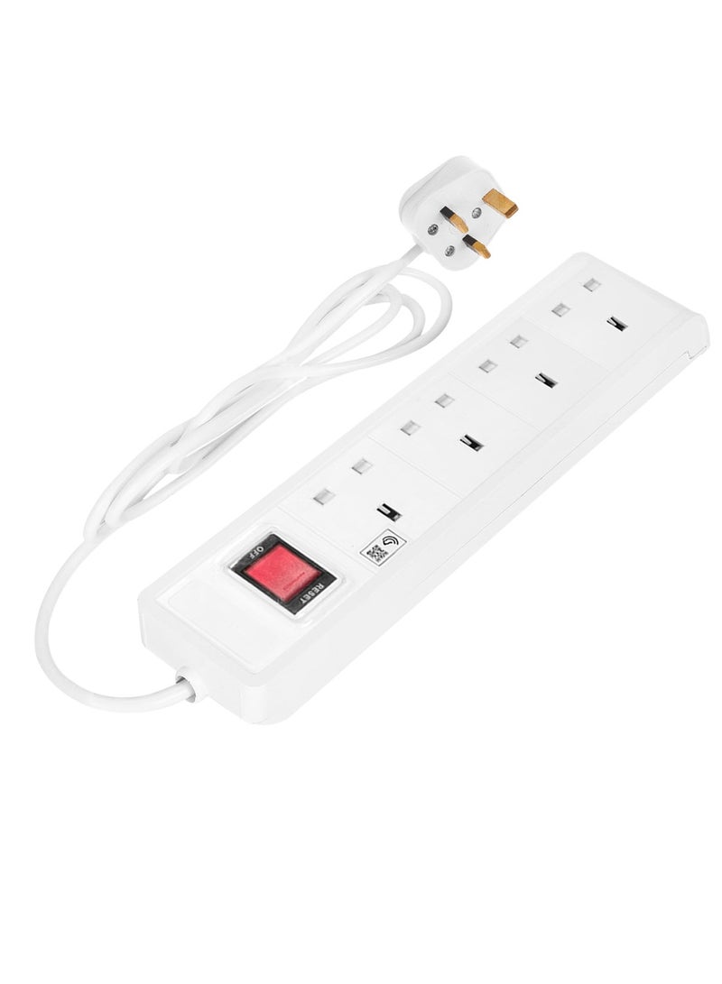 هايماكس تمديد سلك طاقة متعدد 4 مقابس 2990 وات 50/60 هرتز منصهر والحمل الزائد/حماية ضد الحريق 3 متر SH31606 - Image 2