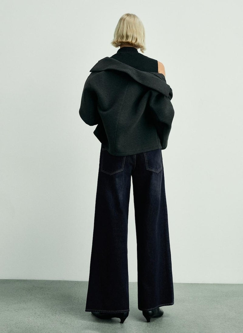 MANGO Low-Rise Rinse-Wash Wideleg Jeans  - Image 2