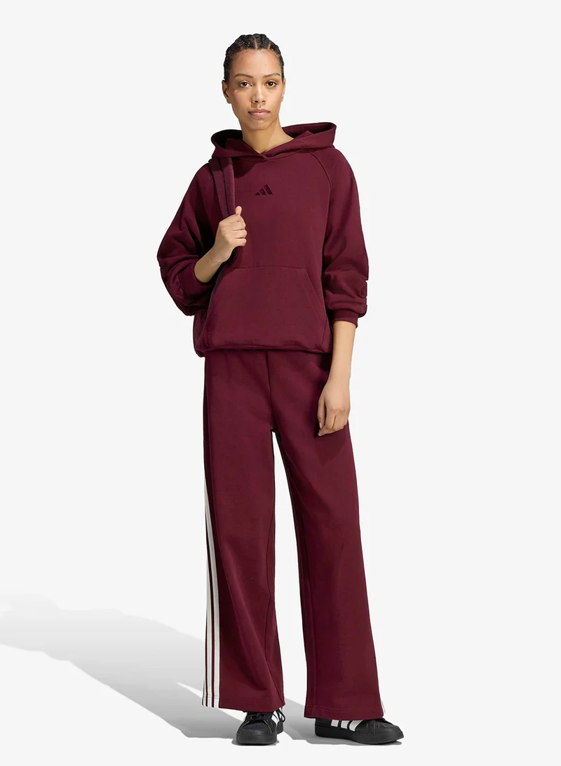 Adidas MAROON Small Logo Hoodie for Women | Best Price UAE