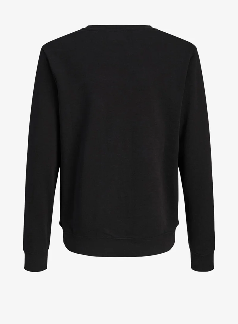 جاك وجونز جونيور سويت شيرت أطفال مطبوع بياقة دائرية