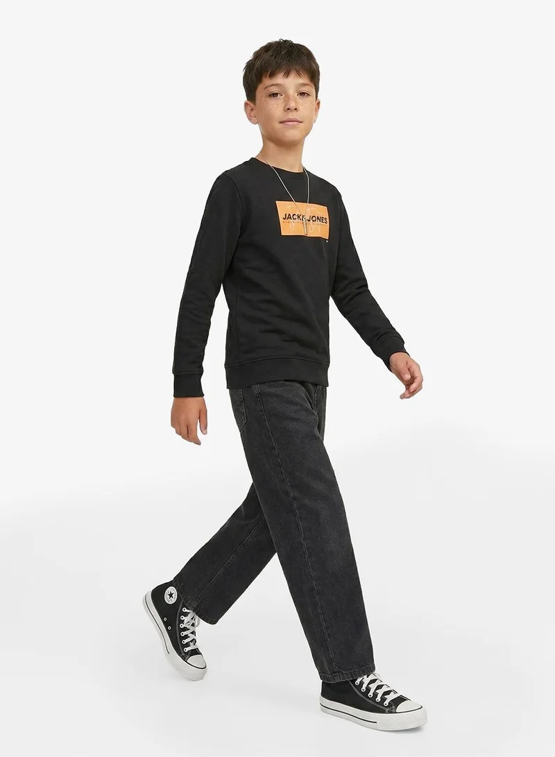 Jack & Jones Junior Kids Jjcole Printed Crew Neck T-Shirt
