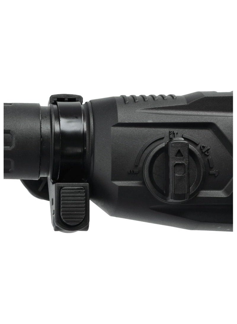 GEEPAS - 26mm Rotary Hammer, Hammer With SDS Plus, GRH2610-240 | 4 Function And Adjustable Soft Grip Handle | Point And Flat Chisel | Heavy Duty Rotary Hammer Drill - Image 1