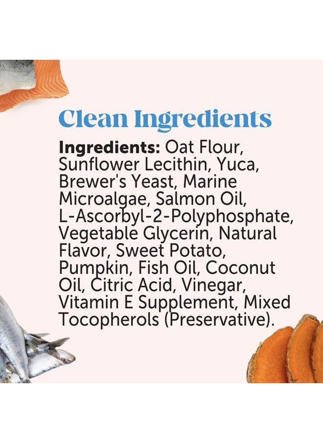 PETHONESTY - Skin Health Salmon Chews - Itch Relief for Dogs, Omega 3 Fish Oil for Dogs, Natural Salmon Oil for Dogs Chews for Healthy Skin & Coat, May Reduce Shedding, Dog Fish Oil Supplements - 90 Ct - Image 1