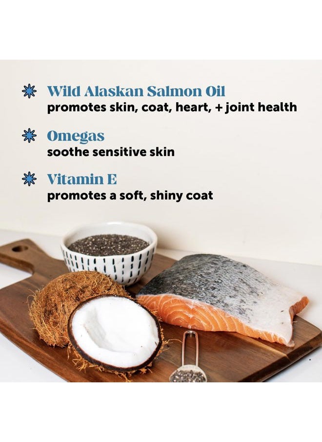 PETHONESTY - Skin Health Salmon Chews - Itch Relief for Dogs, Omega 3 Fish Oil for Dogs, Natural Salmon Oil for Dogs Chews for Healthy Skin & Coat, May Reduce Shedding, Dog Fish Oil Supplements - 90 Ct - Image 1