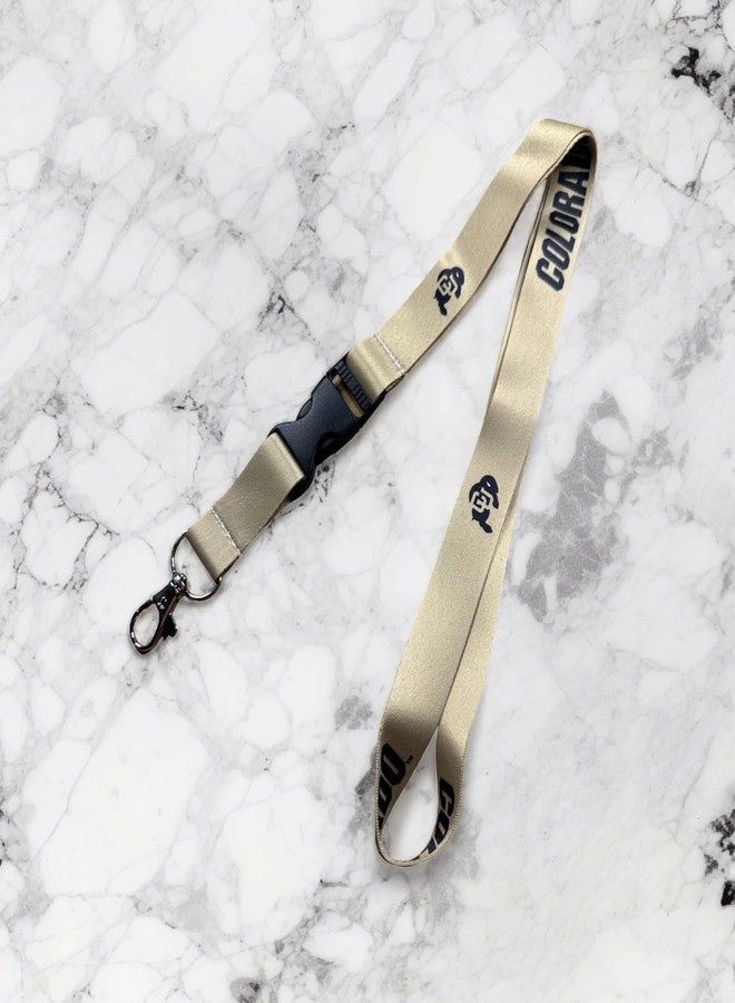 Desert Cactus University of Colorado Lanyard Buffaloes CU Buffs Car Keys ID Badge Holder Keychain Detachable Breakaway Snap Buckle (Gold) - Image 5