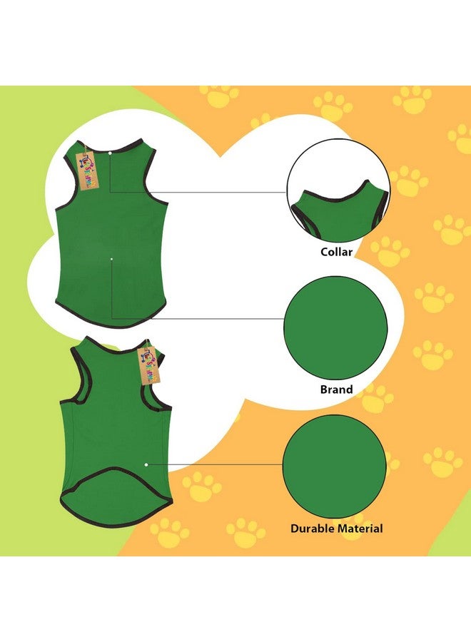 Western Era Summer Dog/Puppy Adorable Sleeveless Cotton T-Shirt - Fashionable & Breathable Apparel For Your Pet (Light Green) (Xlarge-26Inch) - Image 4