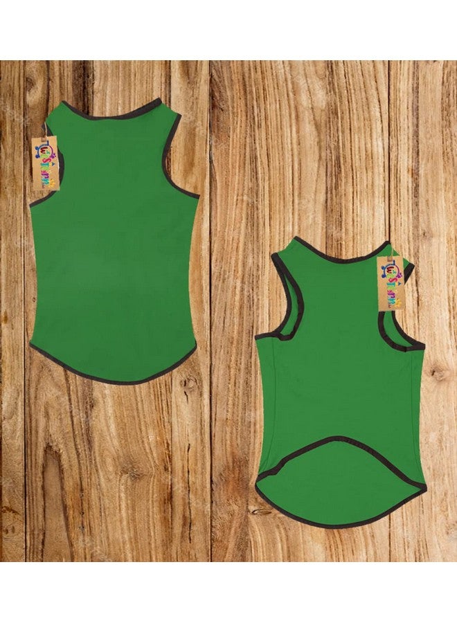 Western Era Summer Dog/Puppy Adorable Sleeveless Cotton T-Shirt - Fashionable & Breathable Apparel For Your Pet (Light Green) (Xlarge-26Inch) - Image 5