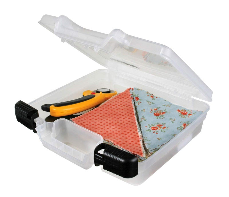 ArtBin 6972AB 10 inch Quick View Deep Base Carrying Case, Portable Art & Craft Organizer with Handle, [1] Plastic Storage Case, Translucent - Image 4