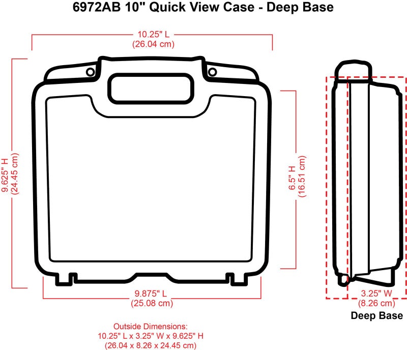 ArtBin 6972AB 10 inch Quick View Deep Base Carrying Case, Portable Art & Craft Organizer with Handle, [1] Plastic Storage Case, Translucent - Image 3