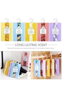 Oasisgalore 12 PCS Closet Air Freshener, Flower Scented Sachets Bags for Drawer and Closet, Fresh Scents Freshener with Hanger  - Image 5
