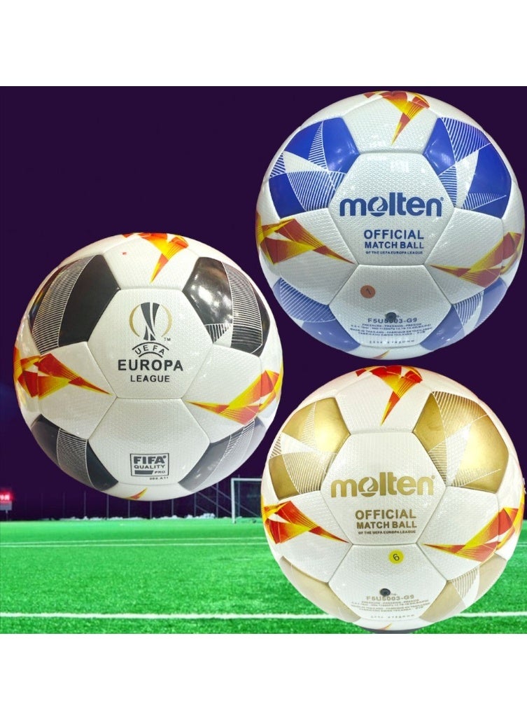 مولتين كرة المباراة الرسمية لدوري أوروبا يويفا Molten F5U5003-G9 حجم 5 (ذهبي) - Image 2