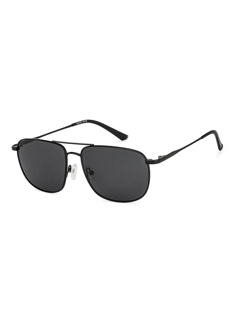 فينسينت تشيس Unisex Polarized Rectangular Sunglasses VC S13116