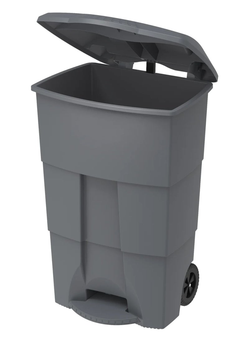 Cosmoplast Cosmoplast 125L Step-on Waste Bin with Pedal & Wheels 