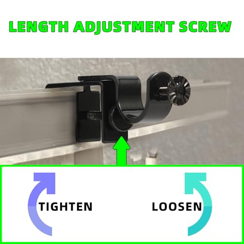 INSFITY Outside Mounted Blinds Curtain Rod Bracket Attachment No Drill No Tool Required Fit for 1.3-2 inches Rectangle Headrail (Patent Depending) - Image 3