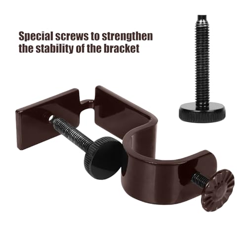 INSFITY Outside Mounted Blinds Curtain Rod Bracket Attachment No Drill No Tool Required Fit for 1.3-2 inches Rectangle Headrail (Patent Depending) - Image 5