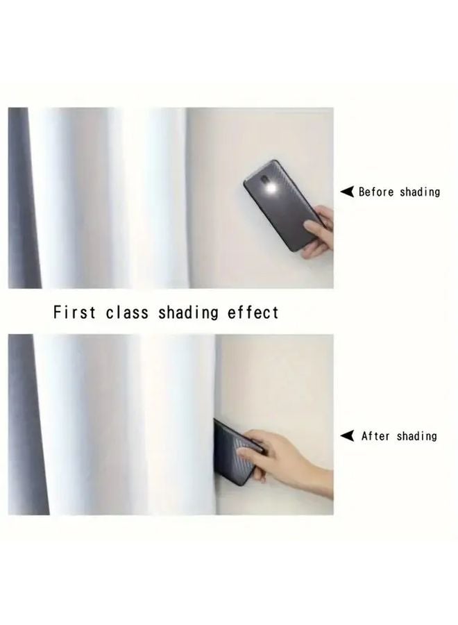 Gray Blackout Thermal Insulated Grommet Curtain Panels 36x54 Inch - Image 5