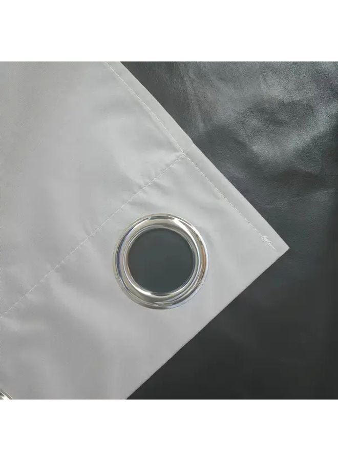 Gray Blackout Thermal Insulated Grommet Curtain Panels 36x54 Inch - Image 3