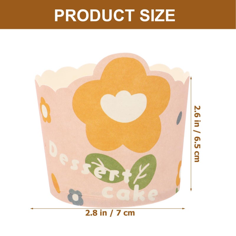 Large Heat Resistant Baking Cupcake Liners 50pcs Muffin Holders Oven Safe Paper Cups - Image 3
