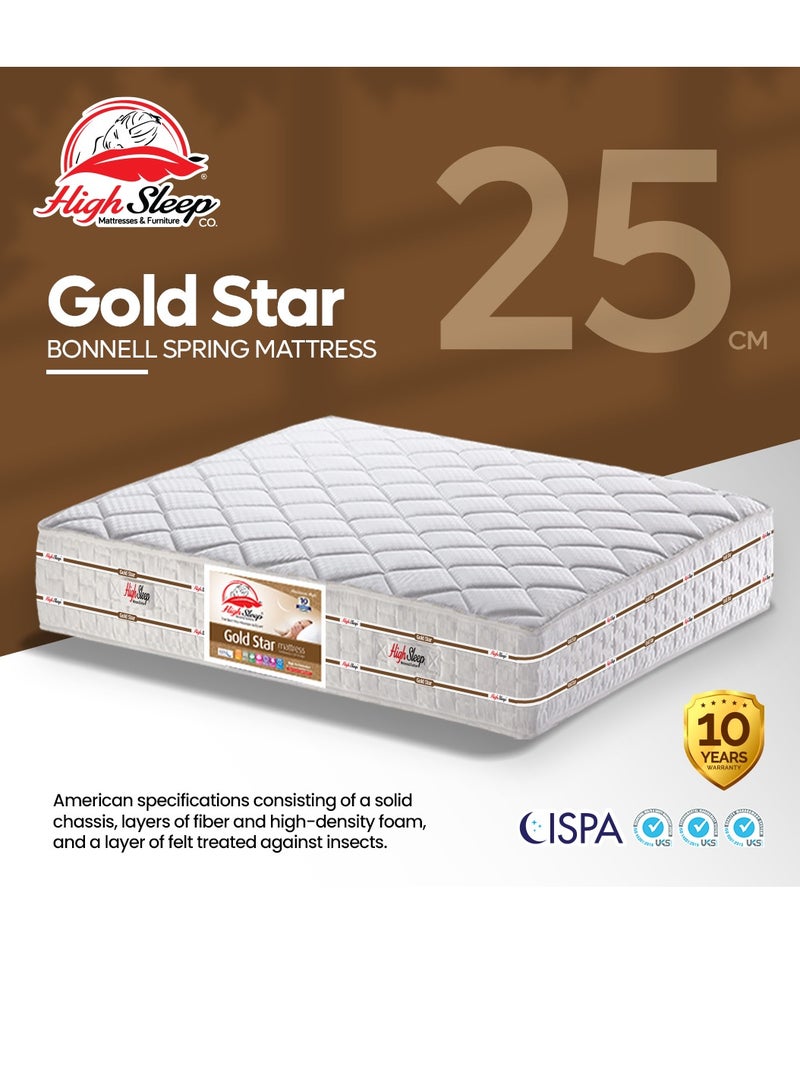 هاي سليب مرتبة هاي سليب جولد ستار مقاس 100×195×25 سم - Image 1