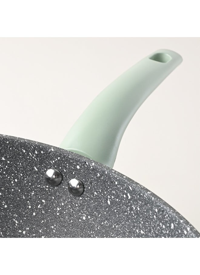 ALBERTO Alberto deep fry pan green Granite 30CM  - Image 1