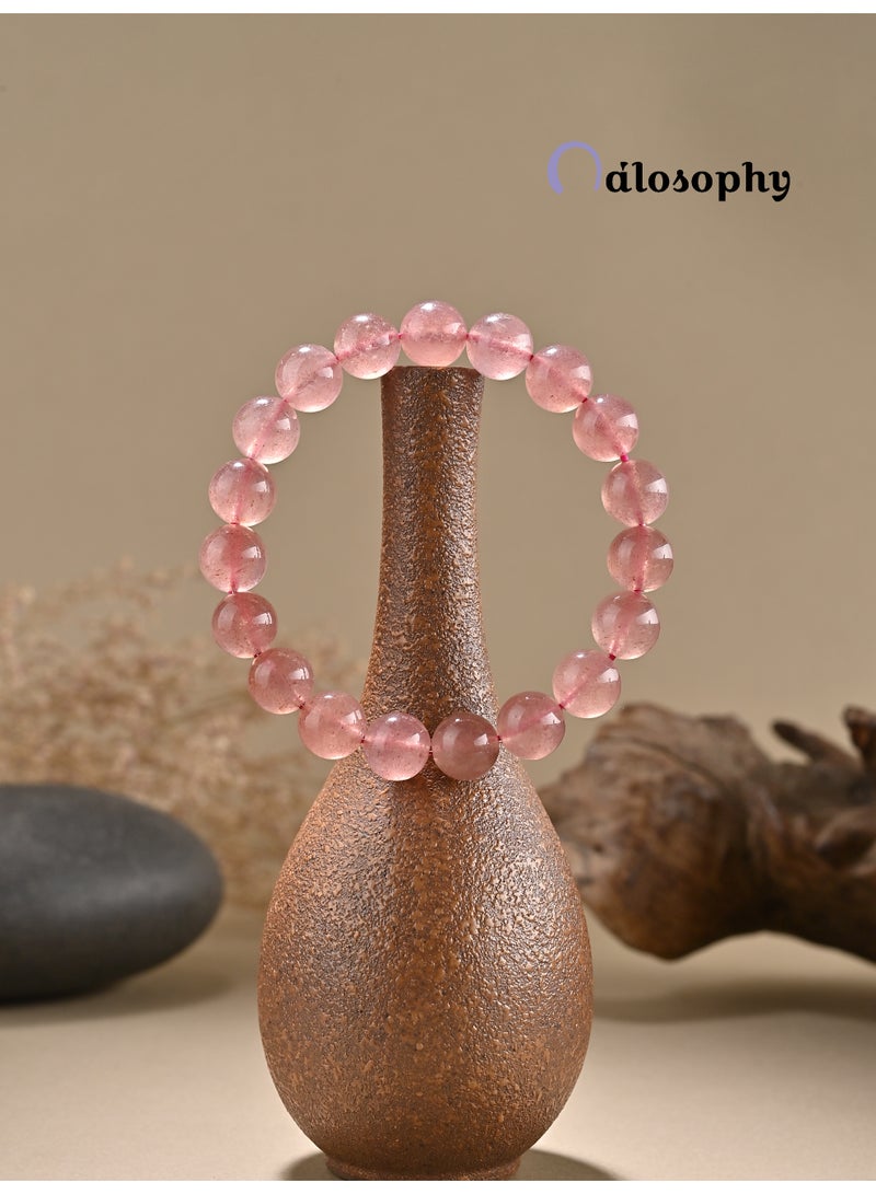 Nailosophy Rose Light Pink Quartz Bracelet: Gentle Love & Inner Peace - Image 1