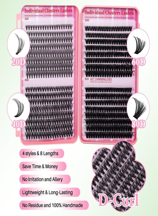 RITALASH Lash Clusters 4 Style DIY Lashes Clusters Eyelash Clusters Pestañas Postizas Naturales False Eyelashes Cluster Eyelash Extensions Wispy Lash Clusters Soft Cluster Lashes(20D+40D+60D+80D,9-16mm Lashes) - Image 4