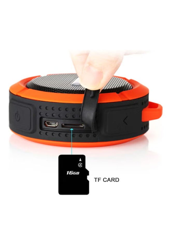 مكبر صوت لاسلكي محمول مقاوم للماء للاستخدام الخارجي، بتقنية بلوتوث، صوت ستيريو ثلاثي الأبعاد معزز، وقت تشغيل يصل إلى 10 ساعات، ميكروفون مدمج، فتحة لبطاقة TF، مناسب للرياضة، المسبح، الشاطئ، المشي لمسافات طويلة، والتخييم (لون أخضر). - Image 3