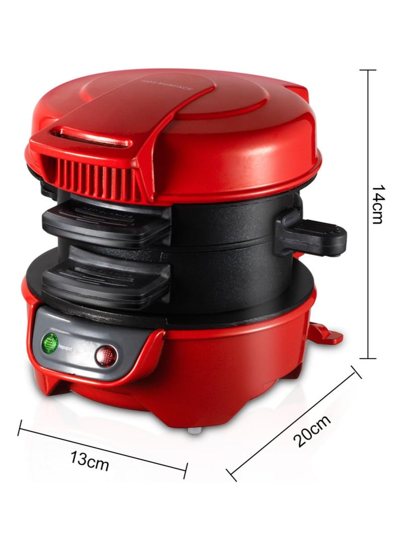 Raf Burger Maker Machine Electric 600w Raf Breakfast Sandwich Maker with Egg Cooker Ring Multicook Raf Waffle Maker