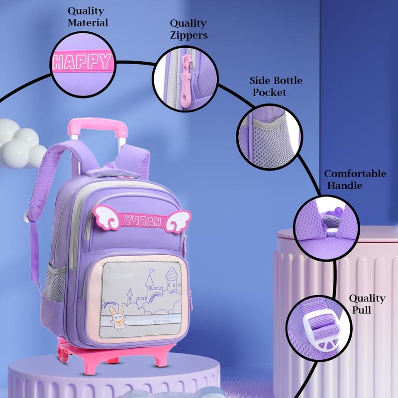 Tinytot Store 22 Litre 17-Inch Waterproof Large School Bag for Boys & Girls, Kids School Bag, School Backpack for Girls and Boys, for Kids, Ideal for Children with Trolley, SB239T - Image 2