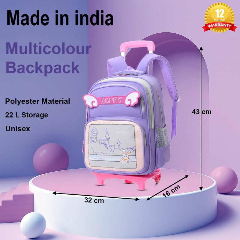 Tinytot Store 22 Litre 17-Inch Waterproof Large School Bag for Boys & Girls, Kids School Bag, School Backpack for Girls and Boys, for Kids, Ideal for Children with Trolley, SB239T - Image 3