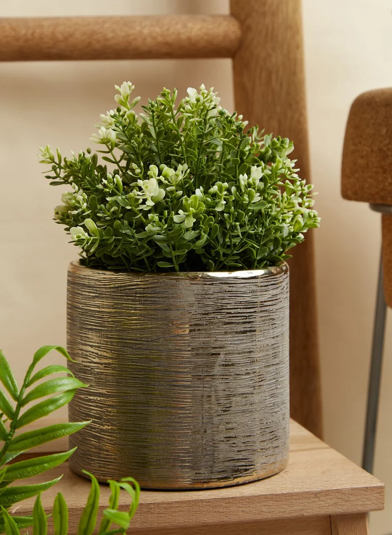 Premier Hermosa Small Ceramic Gold Planter 14.5 X 13.5Cm