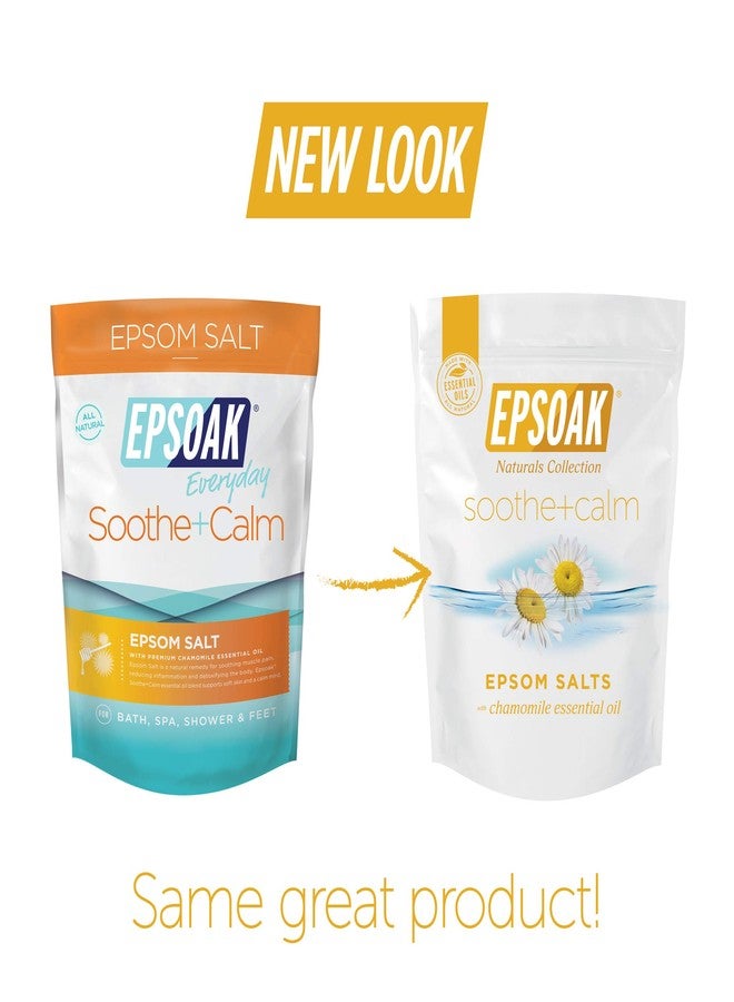 Epsoak Epsom Salt 2 lb. Magnesium Sulfate USP. (Qty. 1 x 2lb. Bag), Soothe + Calm, Resealable Epsom Salt Bag, Made in The USA, Cruelty-Free Certified - Image 2