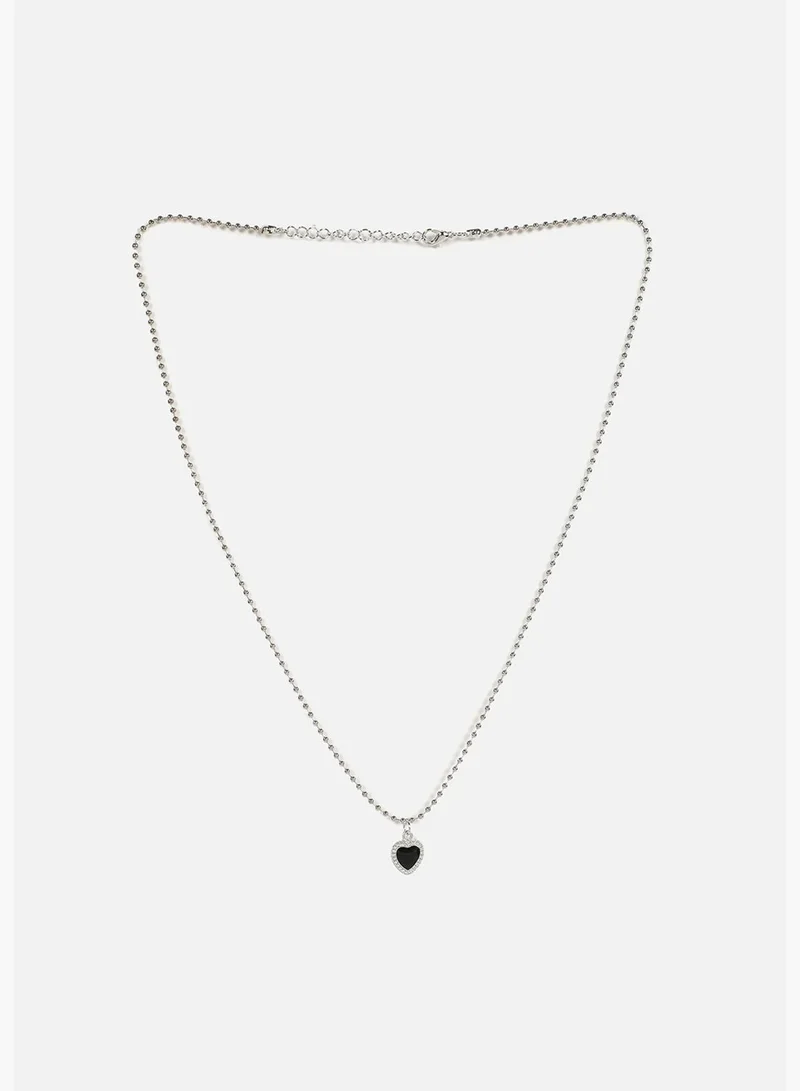 SOHI Silver Plated Designer Necklace