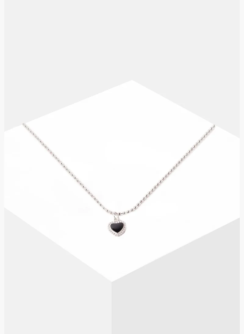 SOHI Silver Plated Designer Necklace