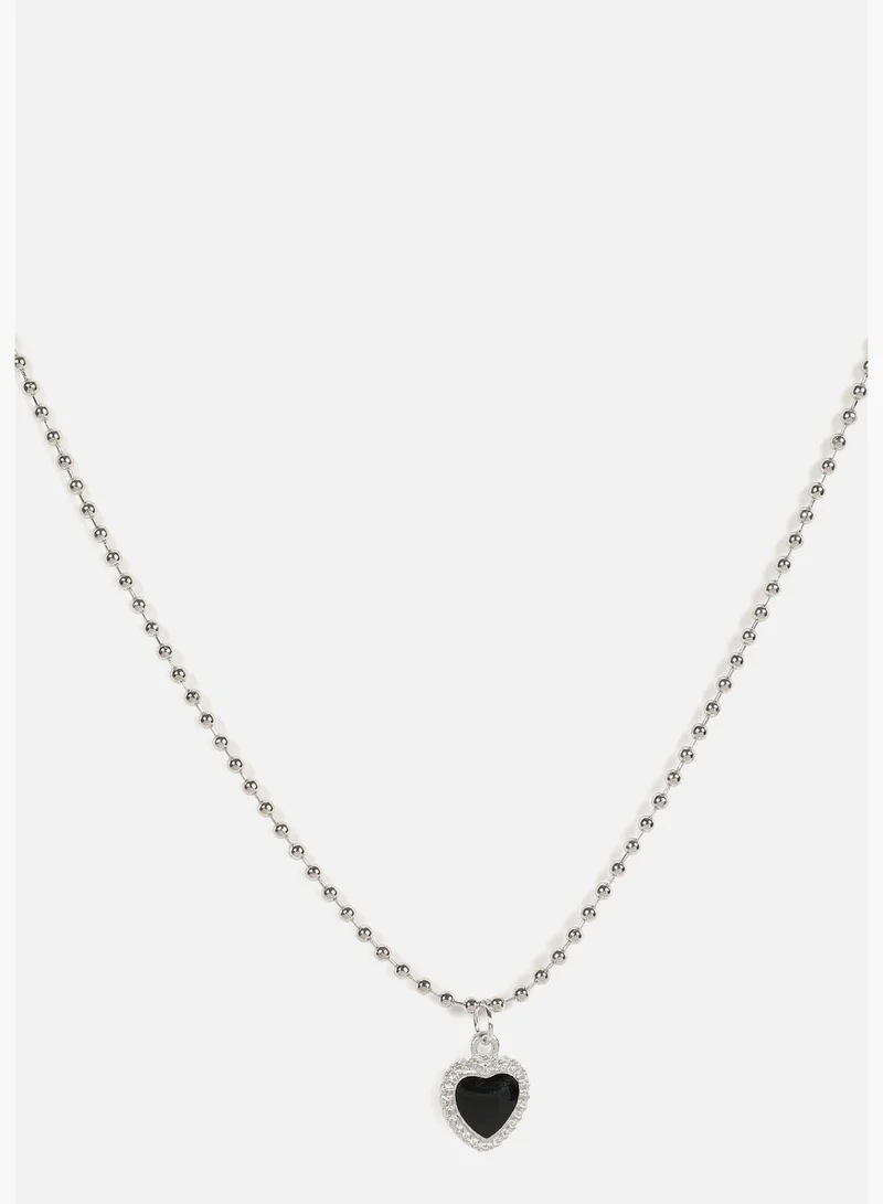 SOHI Silver Plated Designer Necklace