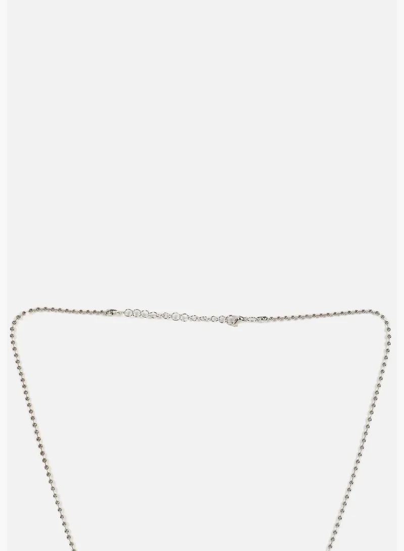 SOHI Silver Plated Designer Necklace
