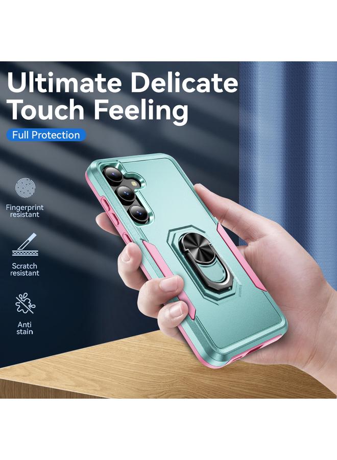 اس-توب جراب لهاتف Samsung Galaxy S24+ 5G من Pioneer Armor مصنوع من مادة البولي يوريثين الحراري المتينة مع حامل - Image 2