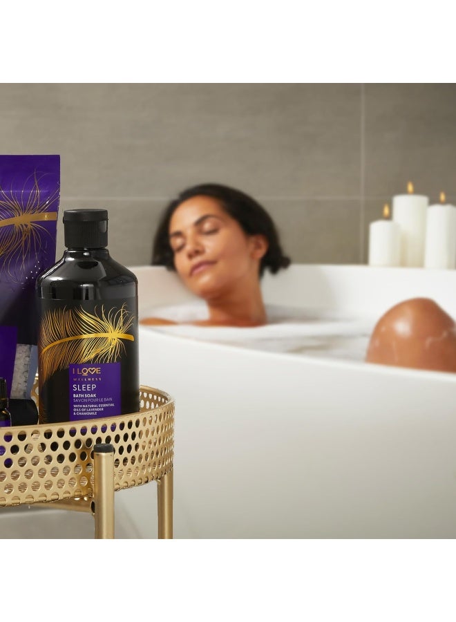 I Love Wellness Bath Soak Sleep | 500ml | Lavender & Chamomile Infused Soak | Vegan, Relaxing Aromatherapy for Better Sleep - Image 3