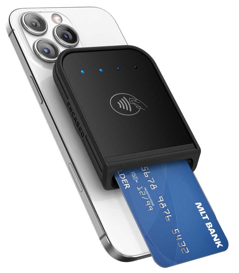 Encased حافظة واقية ENCASED لقارئ بطاقات Shopify Tap & Chip (متوافقة مع MagSafe) باللون الأسود - Image 1
