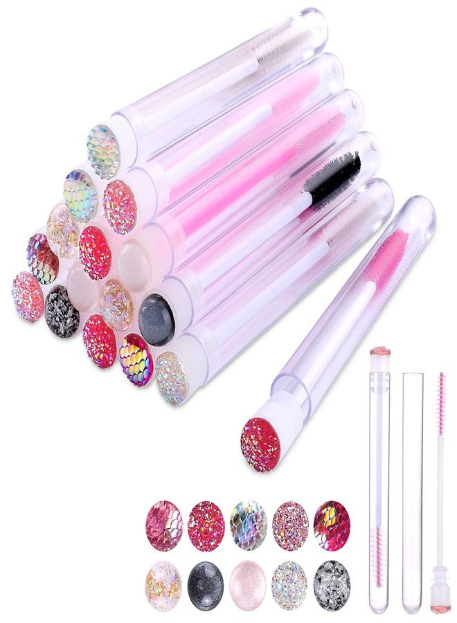 Dming 50pcs Eyelash brush Lash Wand Makeup tool Eyelash Extension supplies Cleaning brush Diamond Mascara (50, mix) - Image 1