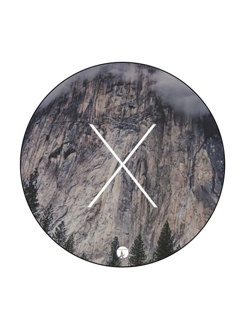 RKN X Printed Round Pin Badge Multicolour - Image 1