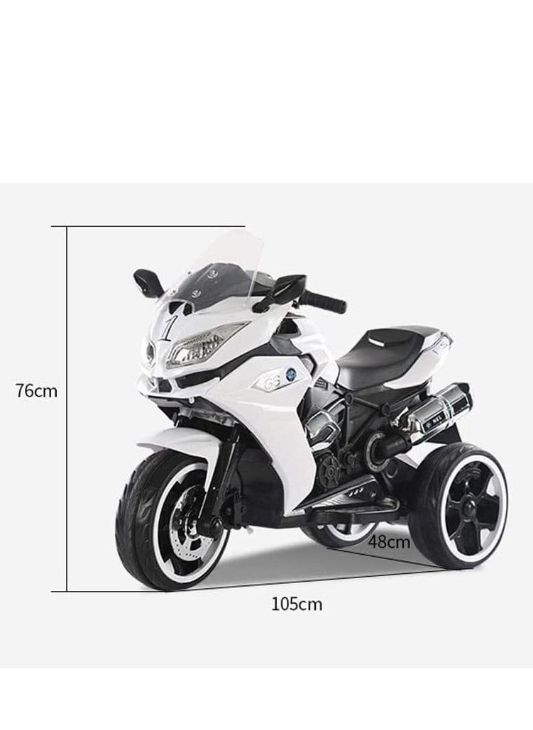 KH  Kids Electric Motorcycle 1200GS Style Sports Motor Bike Ride On for Kids (White)  - Image 2