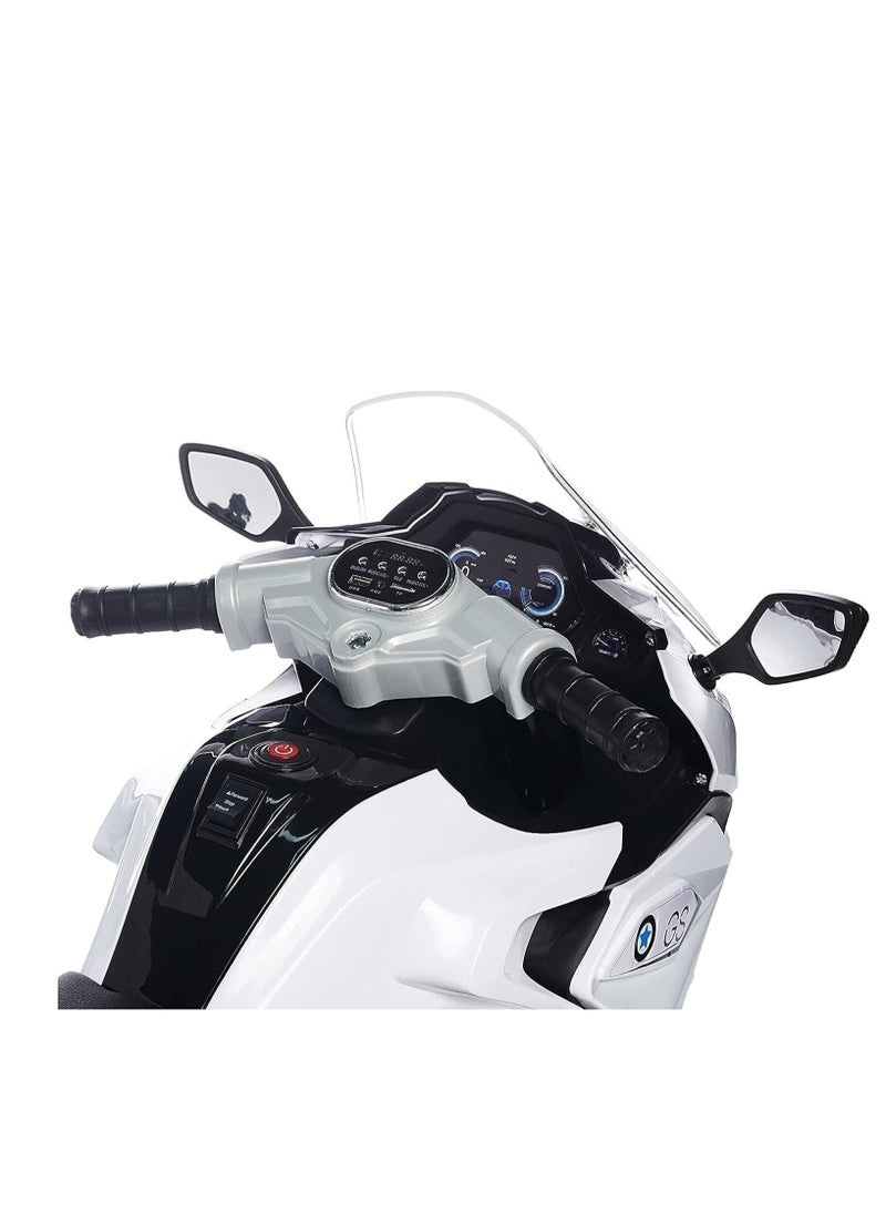 KH  Kids Electric Motorcycle 1200GS Style Sports Motor Bike Ride On for Kids (White)  - Image 4