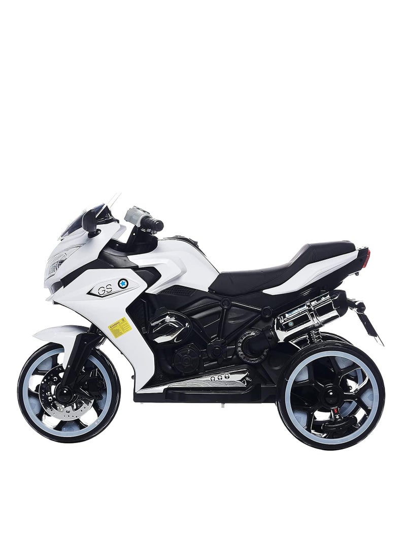 KH  Kids Electric Motorcycle 1200GS Style Sports Motor Bike Ride On for Kids (White)  - Image 3