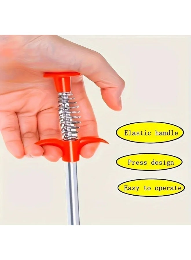 Multi-Functional Metal Plumbing Snake – Flexible Pipe Cleaner with Four-Claw Design - Image 3