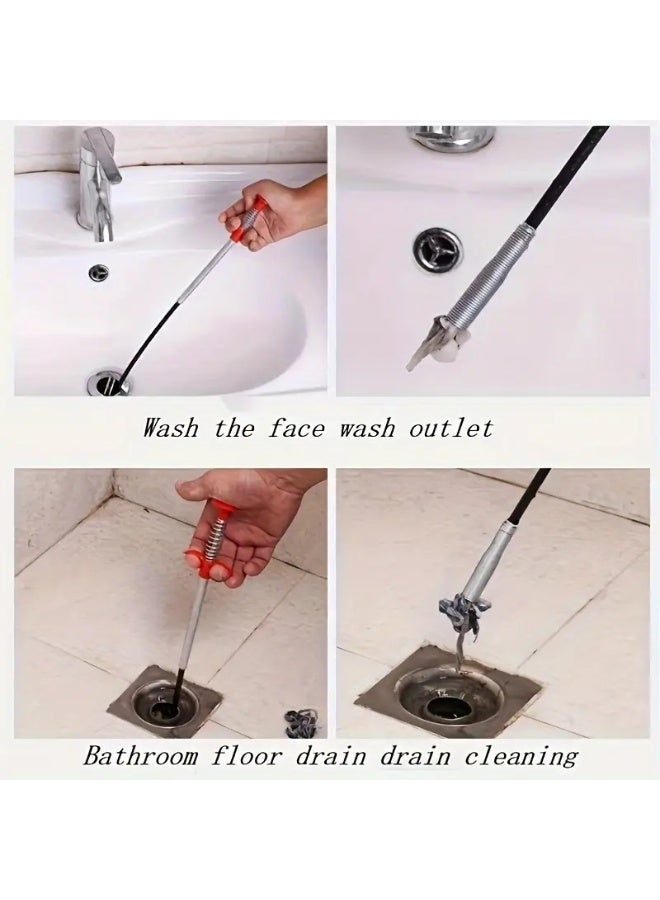 Multi-Functional Metal Plumbing Snake – Flexible Pipe Cleaner with Four-Claw Design - Image 5