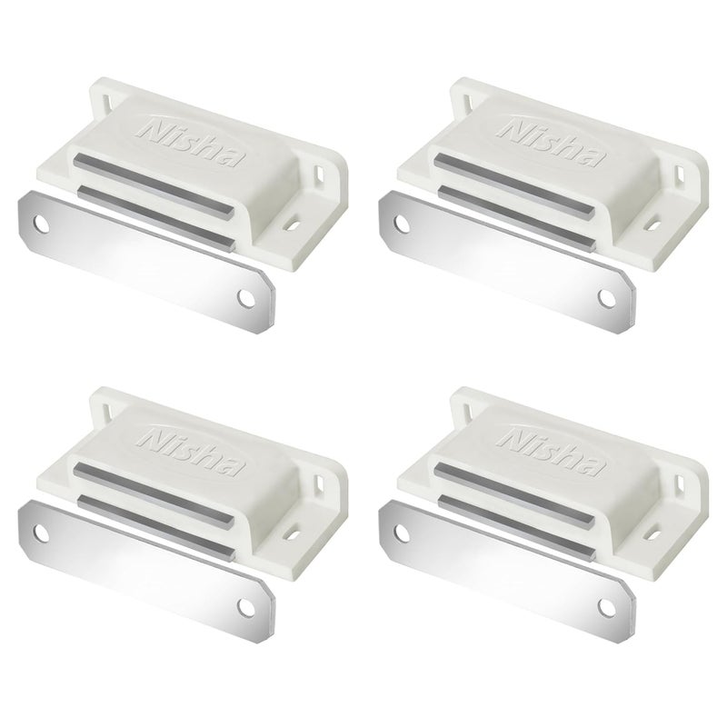 IMPEX Nisha Stainless Steel Magnetic Door Catcher Multiple Uses Door Magnetic Stopper Holder for Cabinet Drawer Cupboard Door Stopper Pack of 10 - Image 4