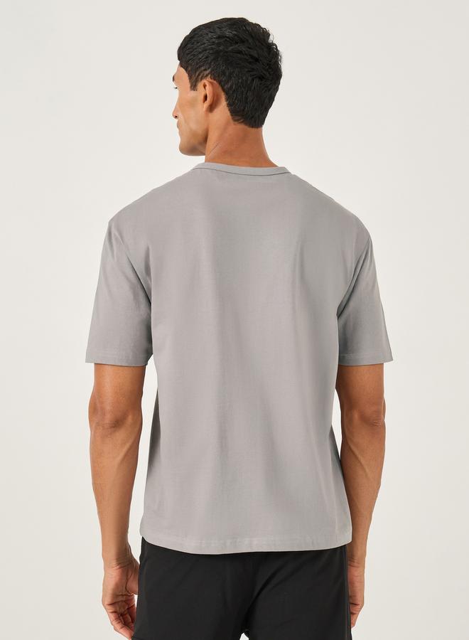 Styli Embroidered Oversized Round Neck T-Shirt  - Image 4